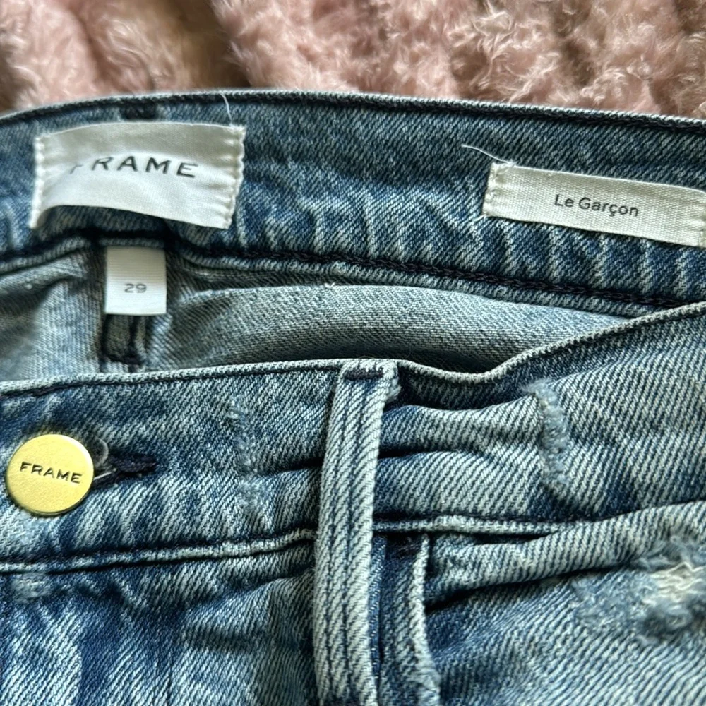 FRAME Le Garçon Beldon Rips Jeans - Picture 10 of 11